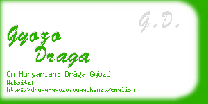 gyozo draga business card